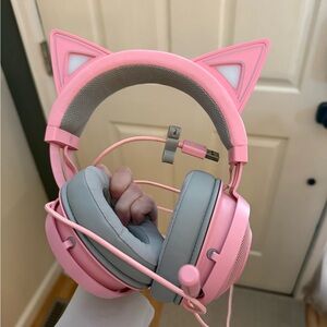 Razed Kraken Kitty Pink Cat Ear Headphones- don’t work